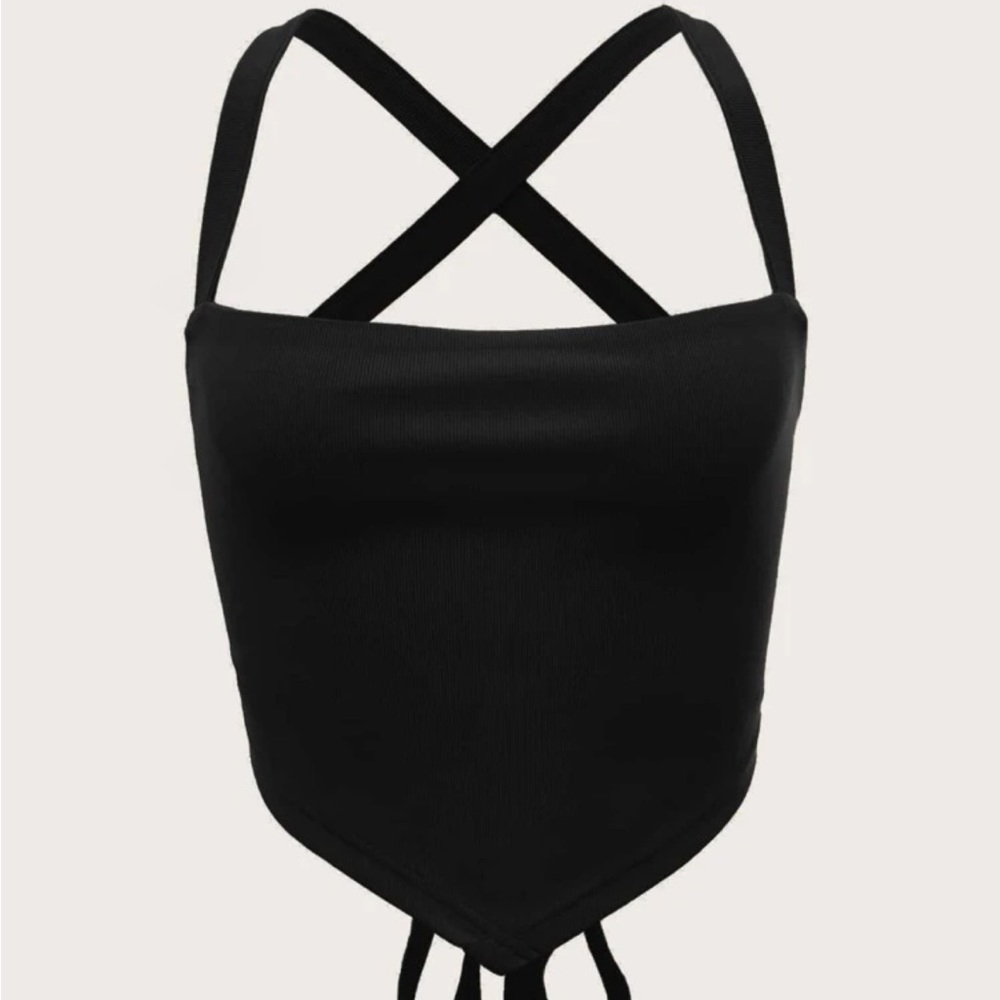 NWOT Lace Up Knit Cami